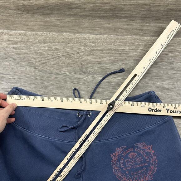 Polo Jeans Co Ralph Lauren Track Suit Set Womens XL Blue Fleece Hoodie Pants Y2K - Picture 12 of 15